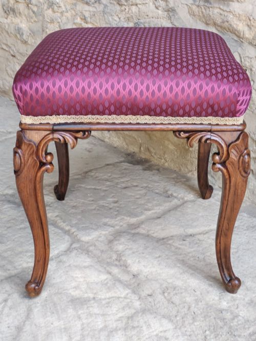 ROSEWOOD STOOL CIRCA 1850 - ADDITIONAL PHOTO 1
