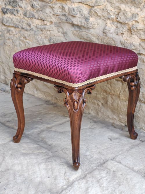 ROSEWOOD STOOL CIRCA 1850 - ADDITIONAL PHOTO 2