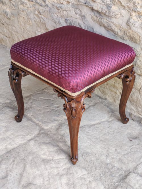 ROSEWOOD STOOL CIRCA 1850 - ADDITIONAL PHOTO 3