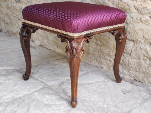ROSEWOOD STOOL CIRCA 1850