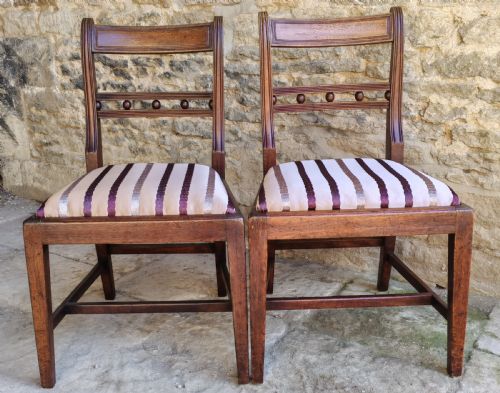 Pair of Mahogany Dining Chairs Circa 1800