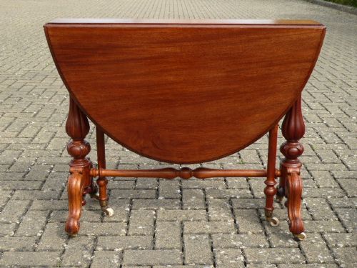 Solid Walnut Sutherland Table Circa 1860