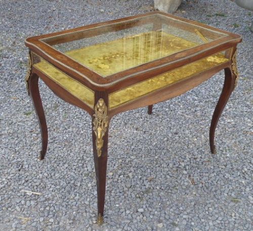 Large kingwood and marquetry bijouterie - mid 19th century