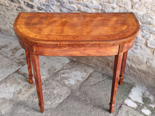 Satinwood Card Table Circa 1790