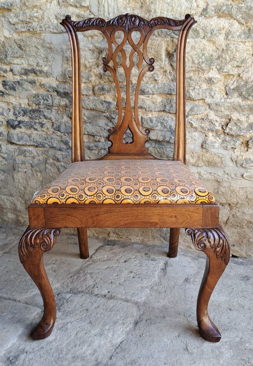 Walnut Side Chair - 19th Century