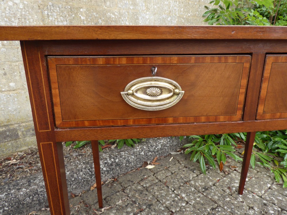 Georgian mahogany side table circa 1820  View V