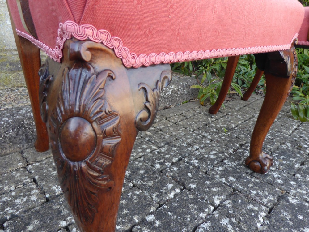 Pair of Chippendale style carvers circa 1890 View III