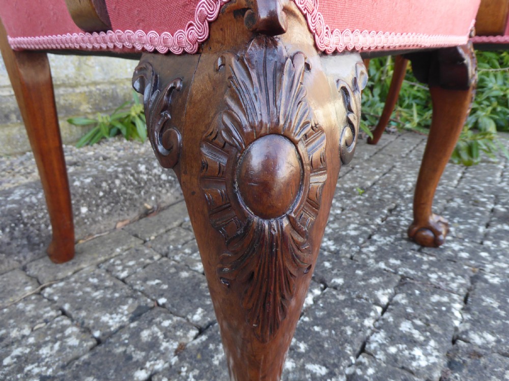 Pair of Chippendale style carvers circa 1890 View IV