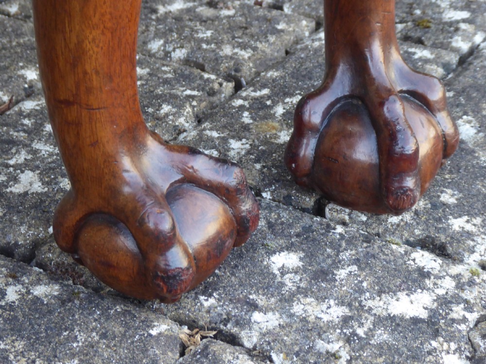 Pair of Chippendale style carvers circa 1890 View VI