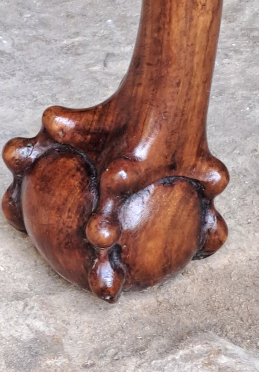 Walnut stool circa 1880 View V