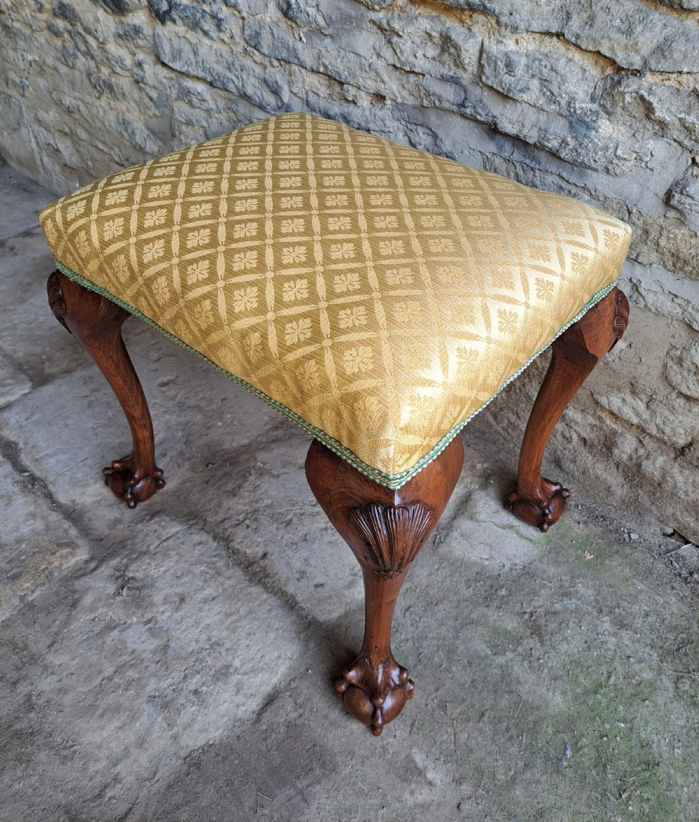 Walnut stool circa 1880 View VII