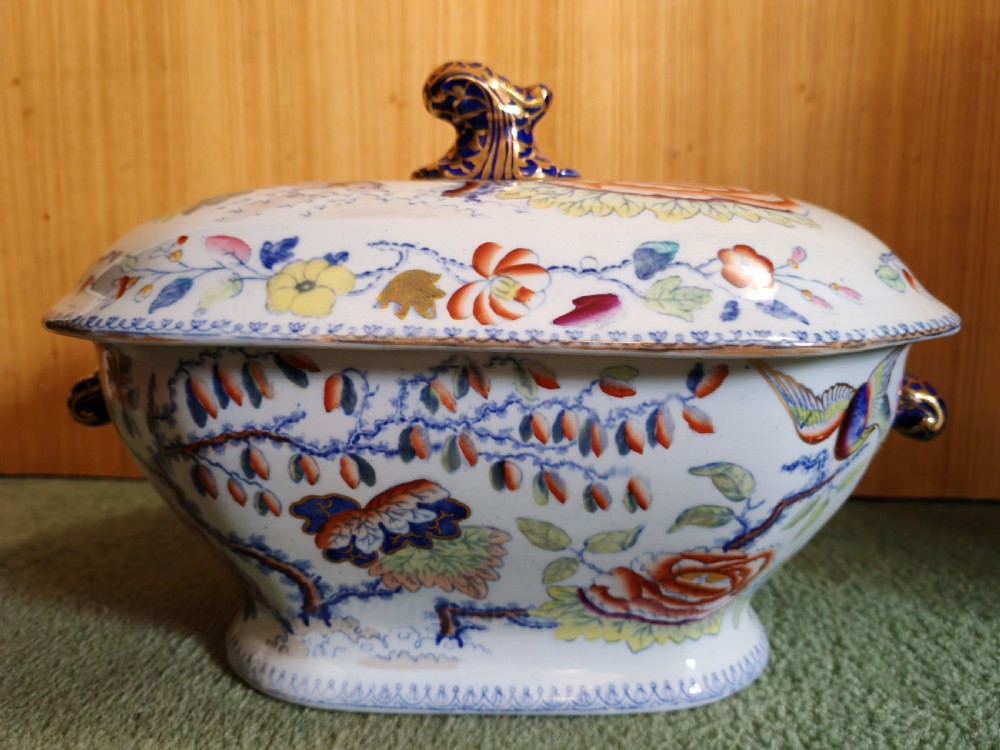 Large Masons  Ironstone tureen circa 1830 View II