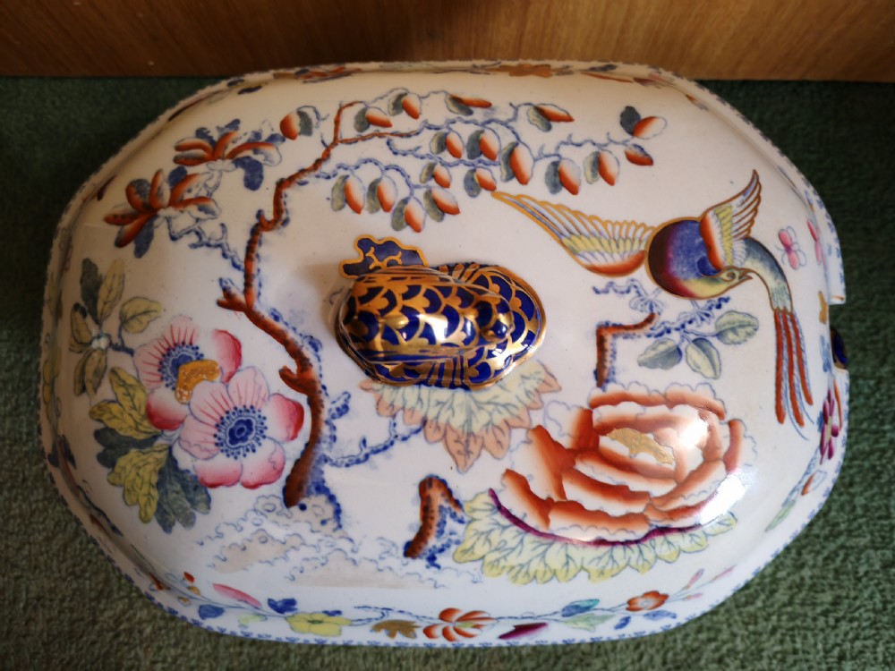 Large Masons  Ironstone tureen circa 1830 View III