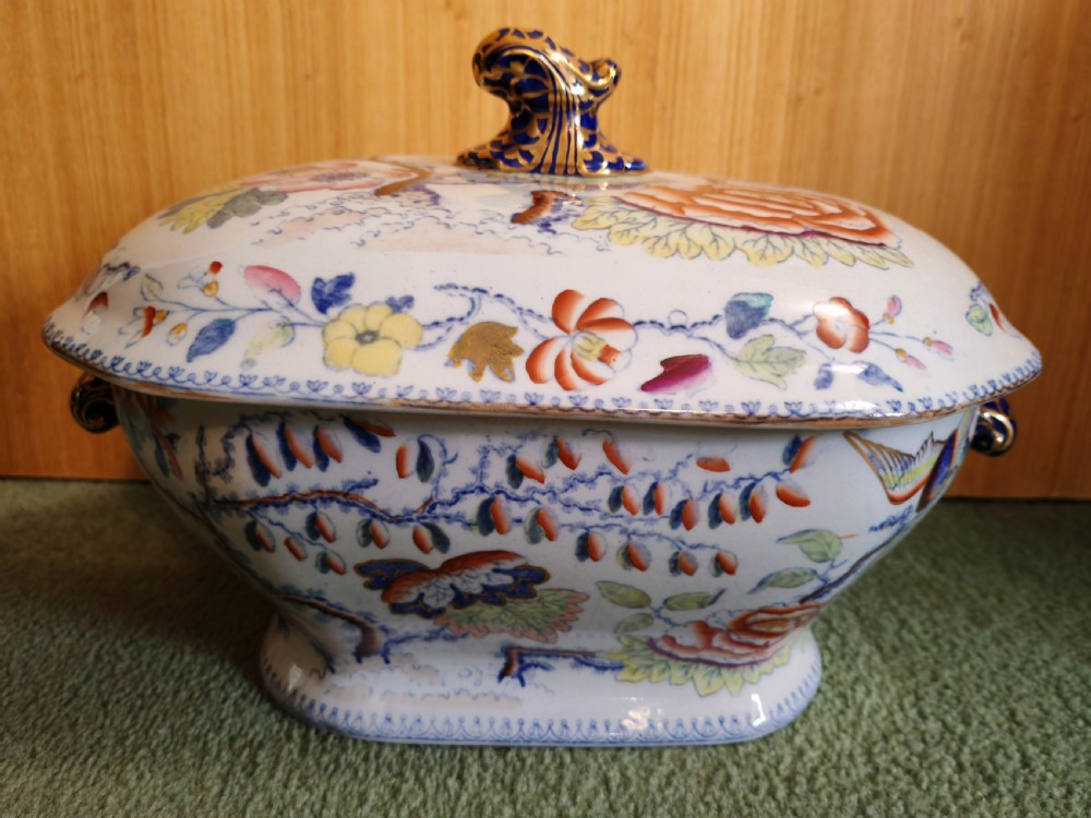 Large Masons  Ironstone tureen circa 1830 View IV