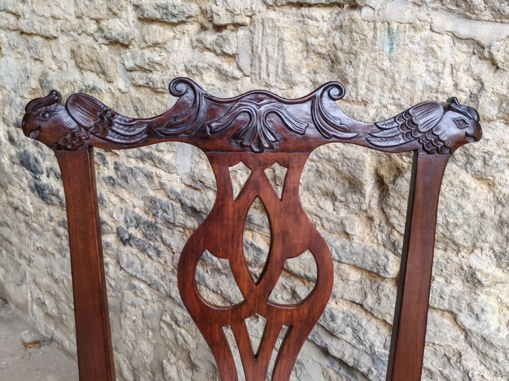 Rare Irish side chair circa 1780 View V