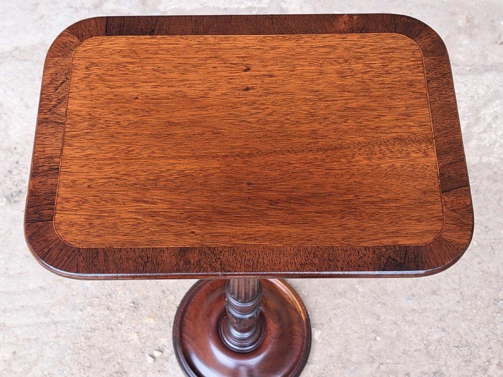 Mahogany and rosewood wine table circa 1830 View II
