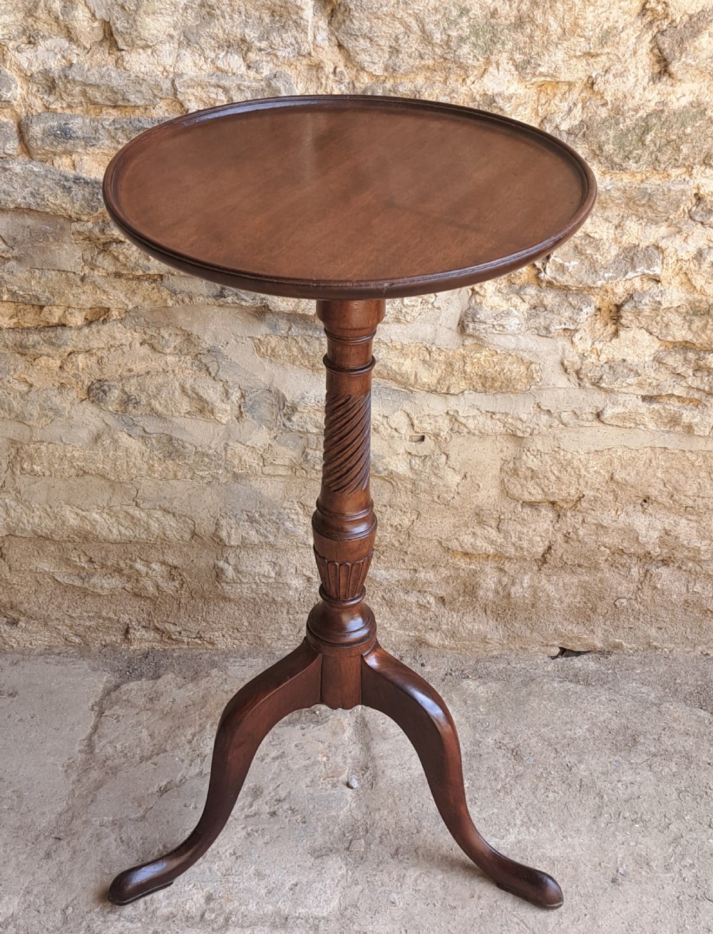 Mahogany tripod wine table circa 1870 View II
