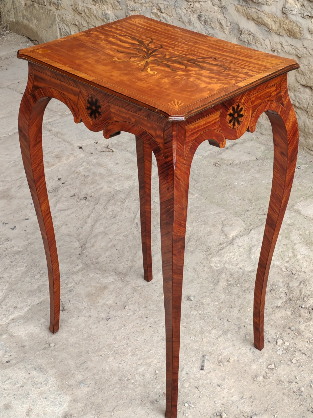 Satinwood and kingwood lamp table.  View II