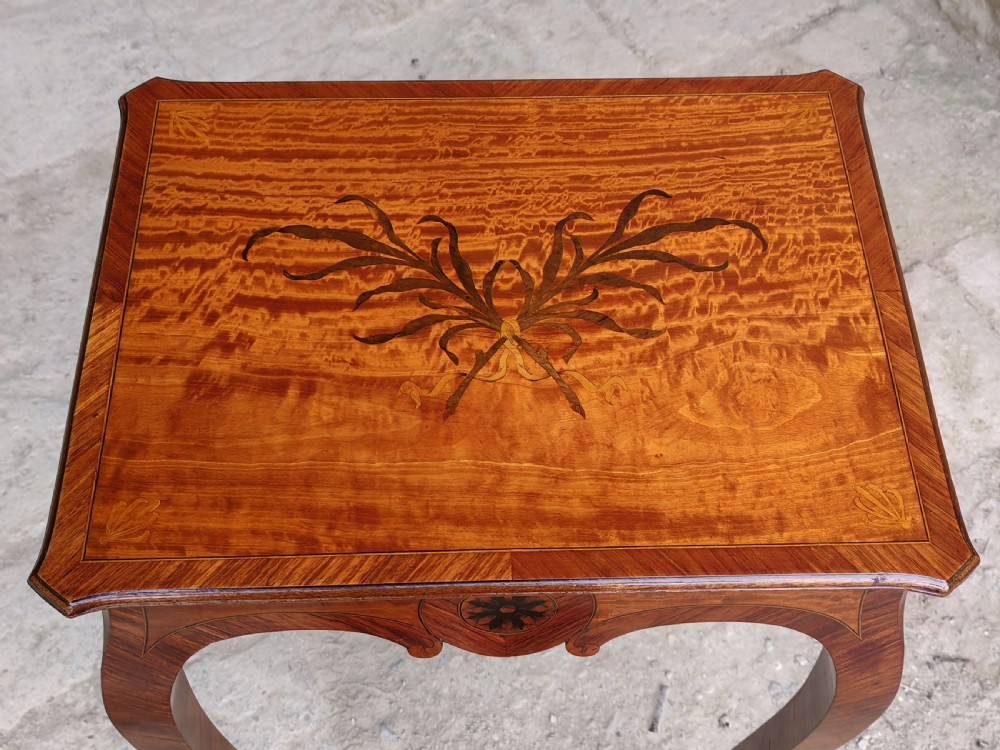 Satinwood and kingwood lamp table.  View III