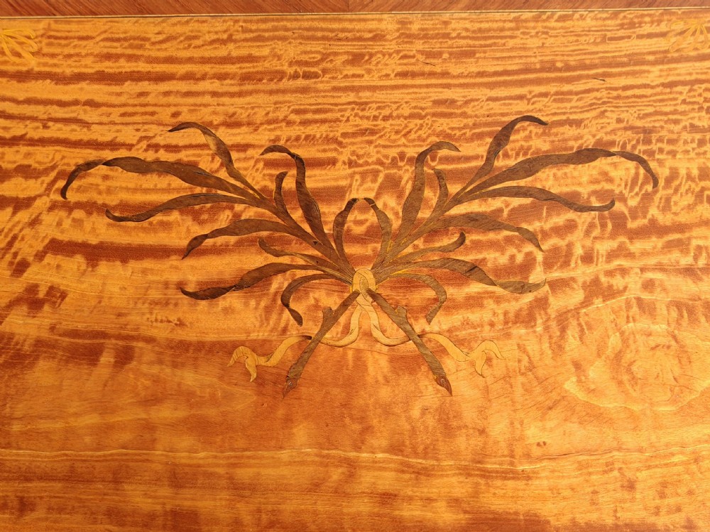 Satinwood and kingwood lamp table.  View IV