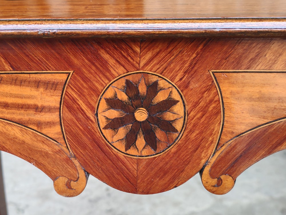 Satinwood and kingwood lamp table.  View VI