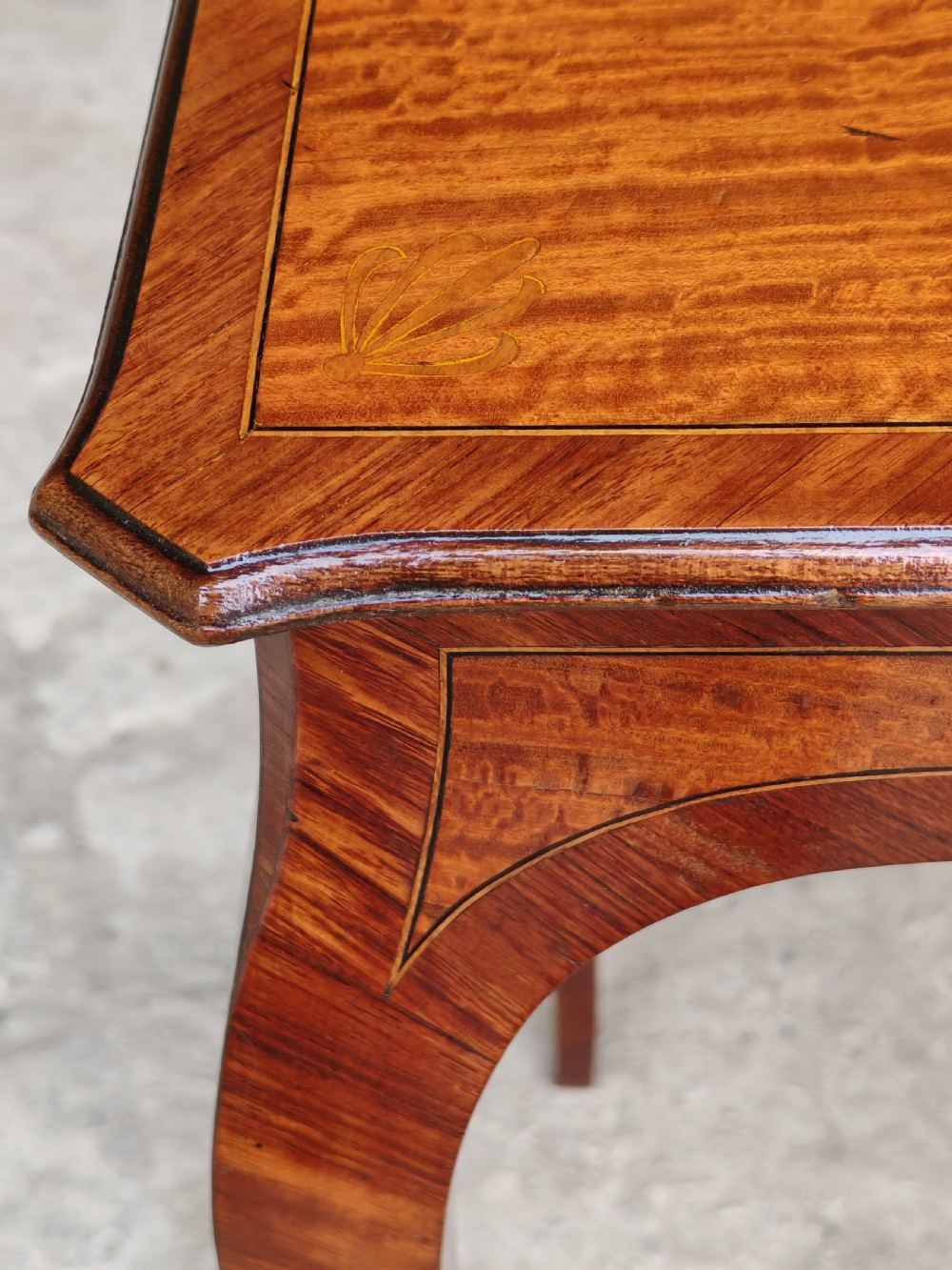 Satinwood and kingwood lamp table.  View VII