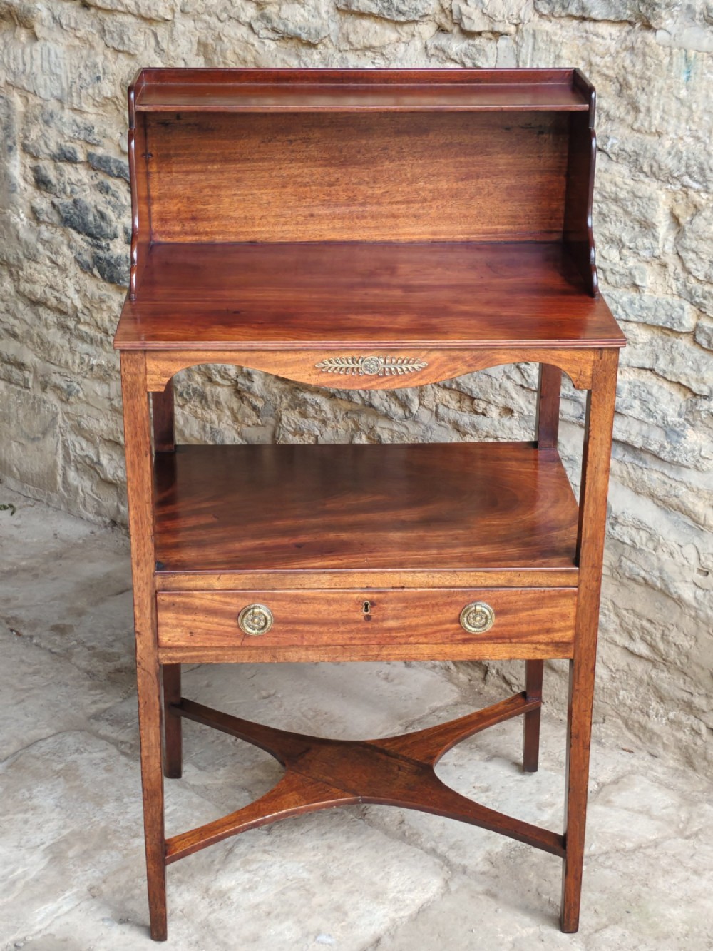 Mahogany bedside table circa 1800