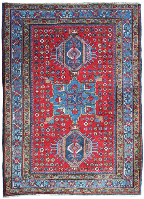 Antique Heriz Rug, Persian, Circa 1930