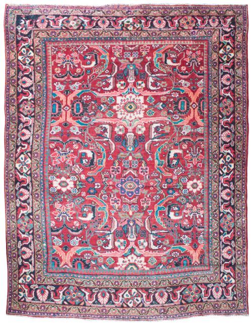 old mahal carpet persian circa 1930 - CATEGORY: ANTIQUE RUGS - DATED 1930