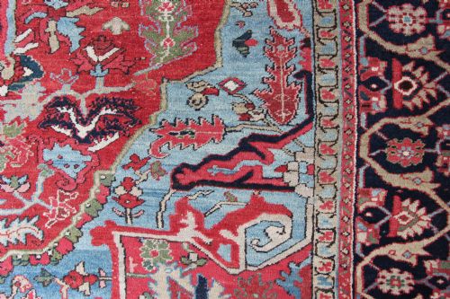 ANTIQUE HERIZ CARPET PERSIA - ADDITIONAL PHOTO 1