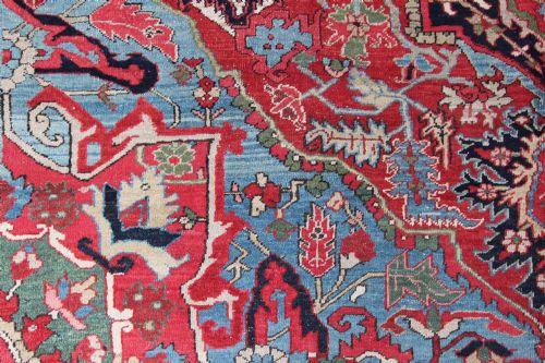 ANTIQUE HERIZ CARPET PERSIA - ADDITIONAL PHOTO 2