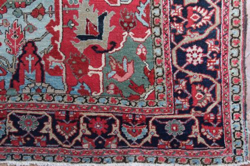 ANTIQUE HERIZ CARPET PERSIA - ADDITIONAL PHOTO 6