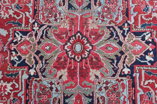ANTIQUE HERIZ CARPET PERSIA - ADDITIONAL PHOTO 8
