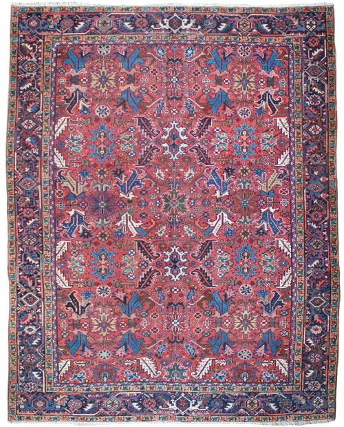 antique heriz carpet persia circa 1920 - CATEGORY: ANTIQUE RUGS - DATED 1920