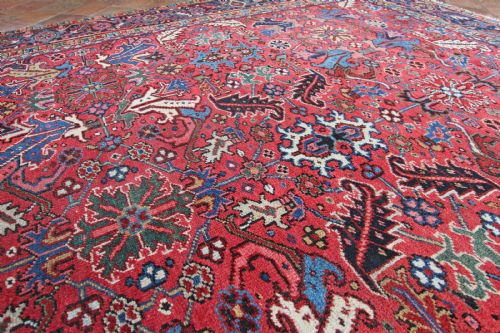 ANTIQUE HERIZ CARPET PERSIA CIRCA 1920 - ADDITIONAL PHOTO 6