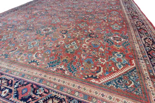 ANTIQUE PERSIAN MAHAL CARPET - ADDITIONAL PHOTO 2