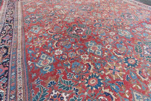 ANTIQUE PERSIAN MAHAL CARPET - ADDITIONAL PHOTO 8
