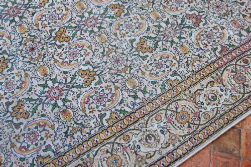 OLD TABRIZ CARPET PERSIAN CIRCA 1930 - ADDITIONAL PHOTO 4