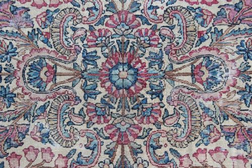 ANTIQUE KIRMAN CARPET PERSIAN CIRCA 1910 - ADDITIONAL PHOTO 6