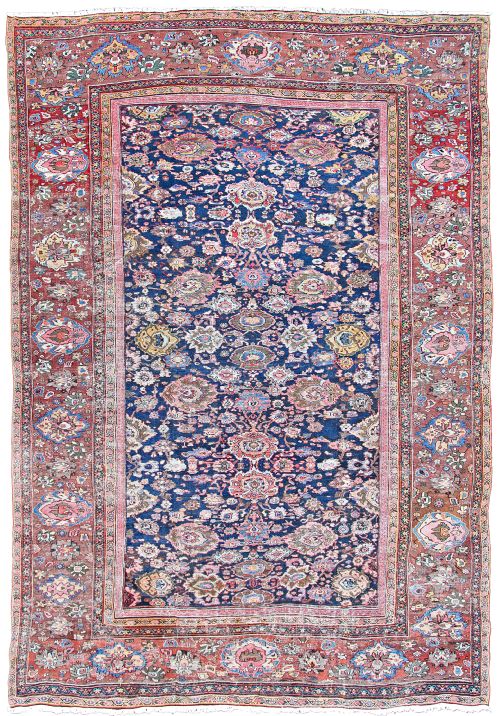 antique ziegler carpet persian late 19th century - CATEGORY: ANTIQUE RUGS - DATED 19TH CENTURY