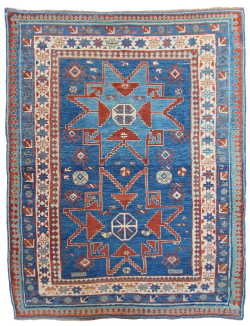 antique erivan rug caucasus circa 1890 - CATEGORY: ANTIQUE RUGS - DATED 19TH CENTURY