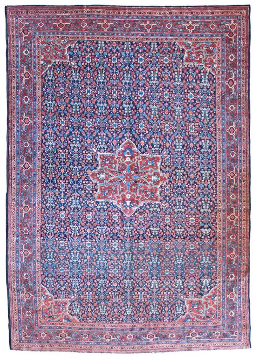 antique tabriz carpet persian circa 1910 - CATEGORY: ANTIQUE RUGS - DATED EDWARDIAN