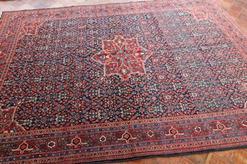 ANTIQUE TABRIZ CARPET PERSIAN CIRCA 1910 - ADDITIONAL PHOTO 1