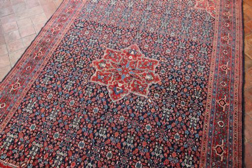 ANTIQUE TABRIZ CARPET PERSIAN CIRCA 1910 - ADDITIONAL PHOTO 5