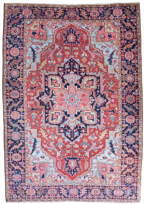 antique heriz carpet persian - CATEGORY: ANTIQUE RUGS - DATED VICTORIAN