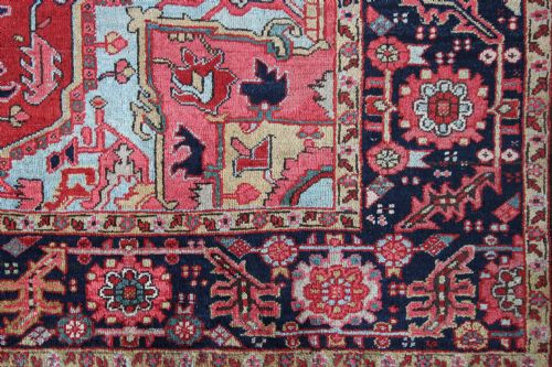 ANTIQUE HERIZ CARPET PERSIAN - ADDITIONAL PHOTO 2