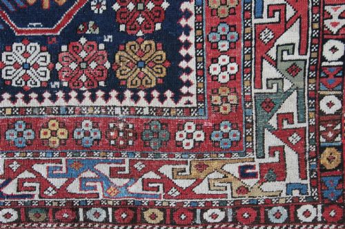 ANTIQUE SHIRVAN RUG CAUCASIAN - ADDITIONAL PHOTO 4