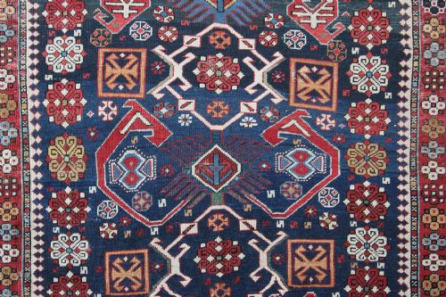 ANTIQUE SHIRVAN RUG CAUCASIAN - ADDITIONAL PHOTO 5