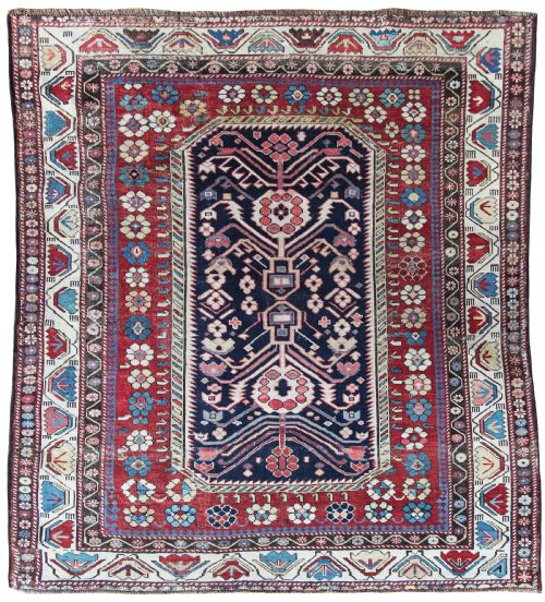 Antique Shirvan 'Tulip' Design Rug, Caucasus