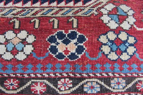 fig 1. Antique Shirvan 'Tulip' design rug, Caucasus